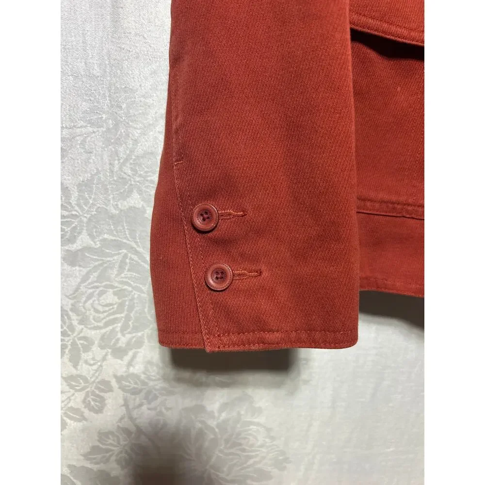 LL Bean Blazer XS PET Rust Corduroy Jacket Equestrian Western Lined Burnt Orange